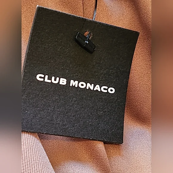 CLUB MONACO Elima Brown Trench Coat | Jacket with Belt. Size Small. NWT. - Picture 14 of 14